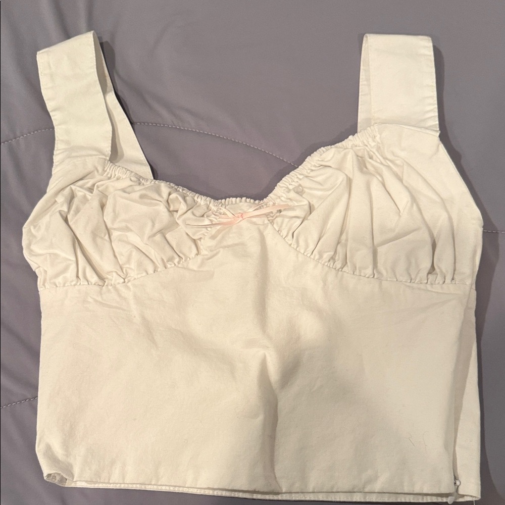 With Jéan White Sleeveless Top